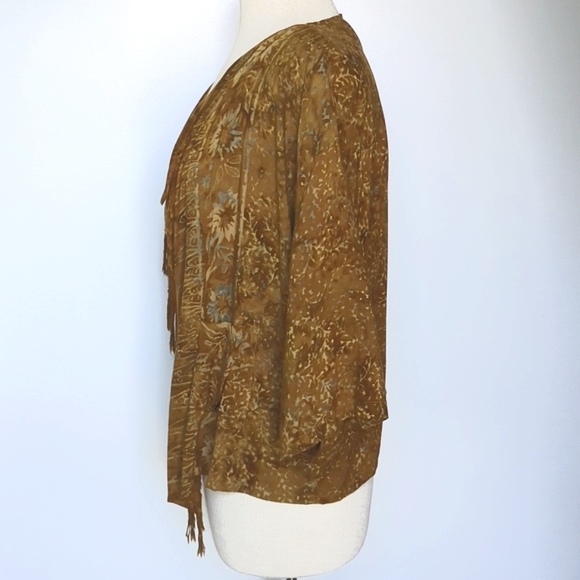 Fringe Tie Dye Boho Cartigan - Picture 3 of 7